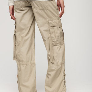 Pantalones Deportivos Holgados para Mujer, Cintura Media, Cintura Elástica, Algodón Térmico, Pierna Ancha, Estilo Urbano Ecológico, Pantalones Casuales de Invierno - Product Image 5