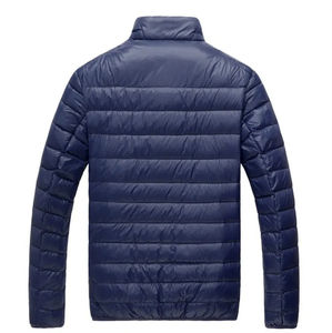 Chaqueta de invierno con cuello levantado para hombre, superventas, ligera Parka frontal con cremallera, abrigo informal cálido a la moda, talla M a 5XL - Product Image 2