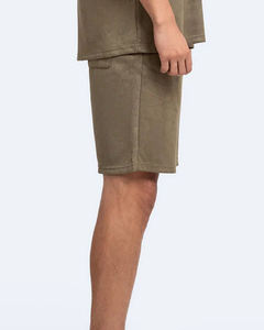 Pantalones cortos deportivos sólidos ecológicos de calle alta para hombre de verano al por mayor bolsillo interior secado rápido transpirable entrenamiento atlético correr - Product Image 4