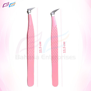 แหนบต่อขนตาปลายไฟเบอร์เคลือบสีพรีเมียม พร้อมบริการ OEM สำหรับผู้นำเข้าผลิตภัณฑ์ความงามโดย Bahasa Pro - Product Image 2