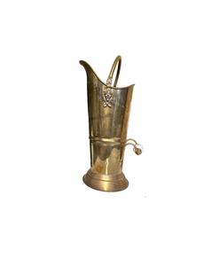 Shiny polished <b>brass</b> <b>coal</b> bucket for functional <b>coal</b> storage in traditional home with open fireplace vintage decor - Product Image 5