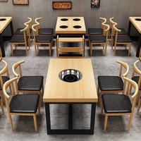 Table Hotpot en contreplaqué de style industriel