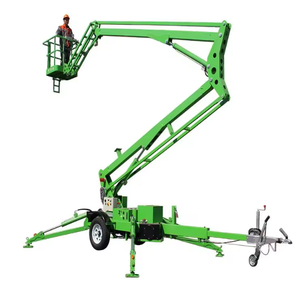 Nouvelle Nacelle élévatrice hydraulique articulée, Nacelle araignée, Plateforme de travail aérien, Montée sur remorque, 2.2kw - Product Image 1