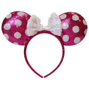 มิกกี้ มินนี่ เมาส์เครื่องประดับผม ที่คาดผมประดับเลื่อมลายจุด 150 หน่วย ขายส่ง กล่อง จัดส่งฟรี - Product Image 1