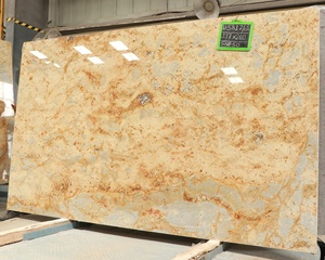 Comptoir de granit beige africain de conception moderne Silo pierre naturelle polie garantie de 5 ans écologique pour la cuisine Villa Park - Product Image 3