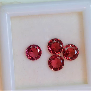 Turmalina Rosa natural 3mm a 5mm Forma redonda Turmalina facetada Piedra de color rosa Turmalina mágica Piedra suelta - Product Image 4