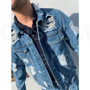 ชุดสองชิ้นแนวสตรีทใส่สบายสำหรับฤดูใบไม้ร่วง/ฤดูหนาวเสื้อแจ็คเก็ตยีนส์ทรงสลิมฟิตและกางเกงยีนส์ซับในผ้าฟลีซระบายอากาศได้ดีดีไซน์เข้ากันเพื่อความสบาย - Product Image 4