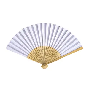 Ventagli Personalizzati in Bambù e Carta per Forniture Promozionali per Feste - Product Image 2