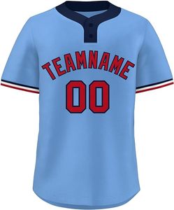 Fabricante de camisetas de béisbol de malla Lisa sublimada personalizada, uniforme de béisbol para hombre, uniforme de béisbol de doble cara - Product Image 1