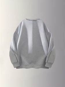 Suéter de Punto de Color Sólido Extra Grande Personalizado de Alta Calidad, Sudadera con Cuello Redondo, Sudadera con Capucha Cálida para Invierno, Unisex, Mejor Precio, Material de Algodón - Product Image 2
