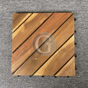 Dalles de sol en bois d'acacia vietnamien imperméables et antidérapantes, finition mate, surface huilée pour usage extérieur - Product Image 6