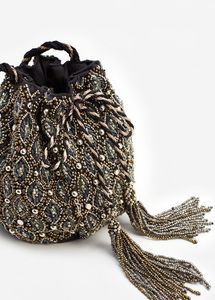 Bolsos de Mano de Noche con Bordado Artesanal Único de Estilo Bohemio, Adornados con Perlas, para Bodas, Diseño Elegante, Forro, Venta al por Mayor - Product Image 4