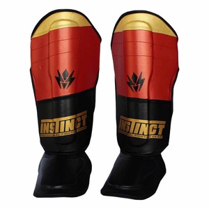 Protector de Espinilla de MMA Antideslizante de Alta Calidad al por Mayor, Protector de Piernas y Calentadores de Cuero Duradero para Entrenamiento de Muay Thai - Product Image 1