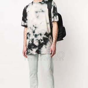 Último diseño de ropa para correr nueva llegada hombres Tie Dye camisetas ropa de calle superventas hombres Tie Dye camisetas - Product Image 2