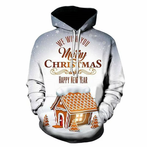 Sudadera CON CAPUCHA DE Navidad con sublimación personalizada, Sudadera con capucha de Navidad de alta calidad para sudaderas con capucha personalizadas de todos los colores unisex - Product Image 6