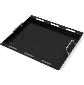 Bandeja de Metal de hierro de diseño moderno, bandeja de servicio de Navidad negra mate para decoración de té y café en la cocina del hogar o restaurante - Product Image 1