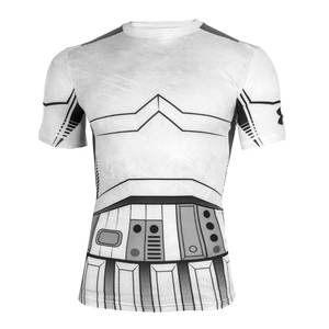 Conception personnalisée Sublimation manches complètes Crâne imprimé MMA Rash Guard Mma Bjj Sublimation Fitness Vente en gros Conception Propre Rush Guard - Product Image 5