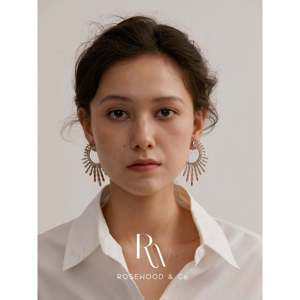 Orecchini a Lampadario Bohemien Placcati Oro, Trendy, a Forma di Stella e Numero, in Lega di Zinco con Perle, per Feste - Product Image 2