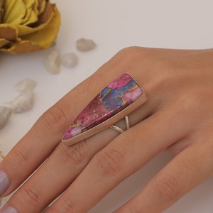 925 Natural Wedding Gift Designer High Quality Fine Jewelry <b>Ring</b> 925 Sterling Silver Handmade Gemstone Turquoise <b>Spinner</b> <b>Ring</b> - Product Image 4