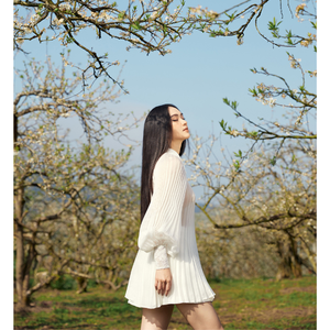 Alida Jupe plissée Bon Prix Durable Pour Bureau Dame Luxe Design Mode Marque Emballage Personnalisé Vietnam Fabricant - Product Image 4