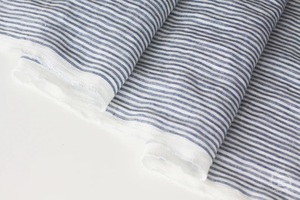 Wholesale 100% Linen Fabric Lightweight 200g/m2 Extra Width 115''/292cm Striped <b>Material</b> for Bedding Dress/<b>Sofa</b> Use Washed Linen - Product Image 3