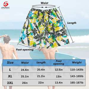 <b>Men's</b> Summer Board <b>Shorts</b> Quick Dry and Breathable with High Stretch and Solid <b>Pattern</b> Print Mesh Lining Beach Wear - Product Image 5