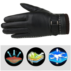 Nouveau produit Fournisseur d'usine Gants d'hiver pour femmes Gants de conduite en cuir pour hommes Gants en cuir non doublés - Product Image 5