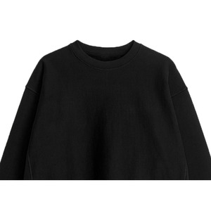 Men's Premium 100% Cotton Fleece O-<b>Neck</b> Pullover Sweatshirt Eco-Friendly Breathable Solid Knitted Embossed Printed Design Front - Product Image 4