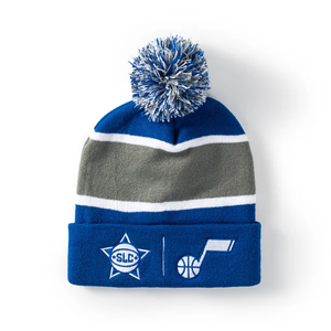 Latest High Quality Winter Santa <b>Hat</b> 100% Acrylic Adjustable Knitted <b>Beanie</b> with Embroidered Logo and Pom Pom for Unisex Adults - Product Image 4