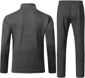 Chándal con logotipo personalizado para hombre, traje de entrenamiento de gimnasio, venta al por mayor, chándal de dos piezas para hombre, ropa deportiva para correr, chándal OEM ODM para hombre - Product Image 4