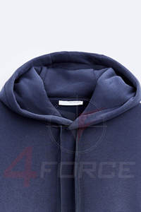 เสื้อมีฮู้ดผ้าฟลีซ500gsm สำหรับผู้ชาย, เสื้อมีฮู้ดแบบสวมหัวเสื้อสวมหัวผ้าคอตตอน100% ดีไซน์ออกแบบได้ตามต้องการสำหรับฤดูหนาว - Product Image 5