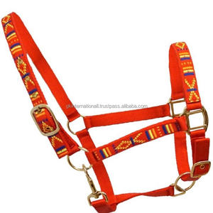 Licou de cheval en Nylon de haute qualité, disponible en plusieurs couleurs, style brodé, accessoires en acier inoxydable - Product Image 6