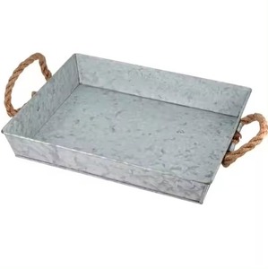 ถาดเสิร์ฟอาหารโลหะทรงสี่เหลี่ยมผืนผ้าสไตล์อเมริกัน ODM - Product Image 3