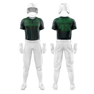 Venta al por mayor de uniformes de béisbol para jóvenes, ropa deportiva escolar personalizada totalmente impresa, camisetas transpirables - Product Image 5