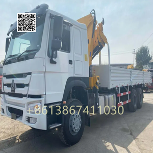 Cnhtc sinotrik Howo 6 x4 z1257v4647b1 יורו 2 340-380hp משאית מטען עם מנוף מתקפל - Product Image 1