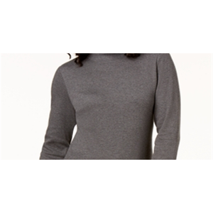 Maglia da donna Karen Scott in cotone XX-Large con collo a lupetto, colore grigio - Product Image 2