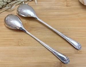 Servidor de ensalada de acero inoxidable plateado Simple, herramientas de ensalada para catering doméstico y suministro de eventos al por mayor de La India - Product Image 5