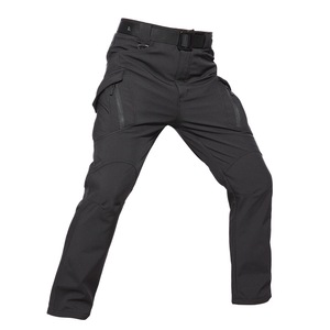 Pantalon de randonnée décontracté en molleton Softshell pour hommes du fabricant Pantalon cargo d'extérieur d'hiver multi-poches pour la chasse respirant - Product Image 4