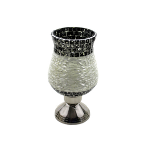 Modern Decorative Aluminum & Glass Hurricanes Holder Nickel Finished Standard Size Home & Wedding Decor Wholesale in Bulk - Product Image 3