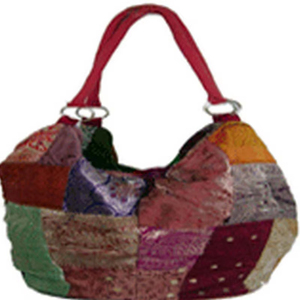 กระเป๋ากุณโฑวินเทจสำหรับผู้หญิงกระเป๋าสะพายไหล่เดียวกระเป๋าถือโบฮีเมียนพร้อมแผ่นปะแบบใหม่ - Product Image 1