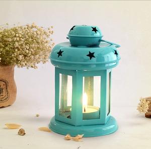 Lanterne marocaine en métal décorative de qualité unique de couleur personnalisée pour la maison dessus de table fait à la main lanterne marocaine en métal de fantaisie - Product Image 1