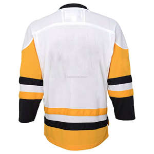 Jersey de Hockey Personalizado NUEVO OEM, 100% Poliéster, Cuello en V, Bordado, con Cualquier Número y Nombre - Product Image 2