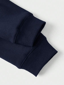 Sudadera con capucha de cuello alto y media cremallera de peso pesado, de alta calidad, unisex, estilo urbano, OEM, personalizada, al por mayor - Product Image 6