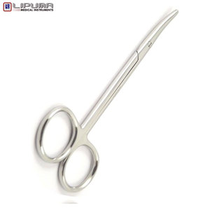 กรรไกรผ่าตัดแบบโค้งสแตนเลสอุปกรณ์ทางการแพทย์ใช้ในการซ่อมแบบแมนนวลขนาด7นิ้ว - Product Image 2