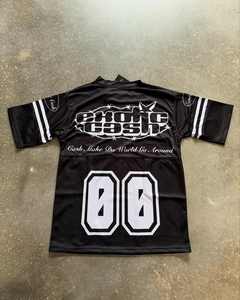 เสื้อยืดกีฬาคอวีสำหรับผู้ชายเสื้อยืดใส่เล่นฟุตบอลทรงหลวมไซส์ใหญ่พิเศษโลโก้ตามสั่ง - Product Image 5