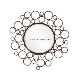 Espejo de baño con marco de Metal hecho a mano personalizable, el mejor diseño decorativo de pared para hoteles, restaurantes y dormitorios, decoración del hogar - Product Image 6