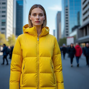 2024 moda abajo Puffer chaquetas acolchadas señoras Otoño Invierno cálido acolchado prendas de vestir exteriores mujeres acolchado burbuja abrigo femenino - Product Image 4