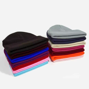 หมวกผ้าแจ็คการ์ดสีดำสำหรับผู้ชายหมวกฤดูหนาว2025โลโก้ตามสั่งจากผู้ผลิตของคุณเองมีหลายสี - Product Image 1