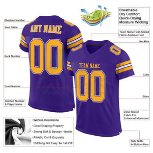 Maillot de football américain vintage en tissu mesh surdimensionné pour homme, coton et polyester, respirant, style rétro, vêtement de sport - Product Image 4