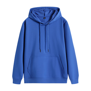 Custom Logo Fleece Heavyweight 350 Gsm Cotton Polyester Dropped Shoulder Blank Plain Thick Oversized <b>Hoodies</b> For Men - Product Image 5